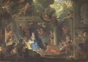LE BRUN, Charles The Adoration of the Shepherds (mk05) Sweden oil painting artist
